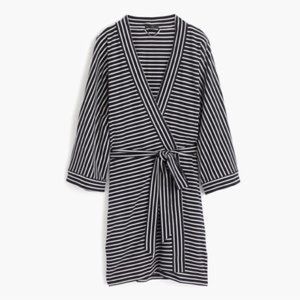 J. Crew Striped Bath Robe